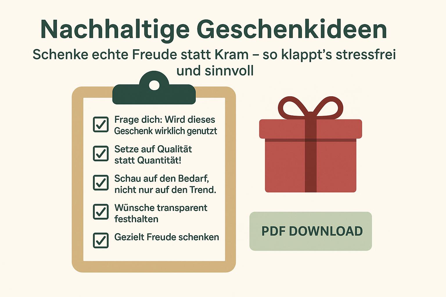 Nachhaltige Geschenkideen