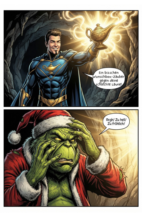 Wenn Santa und das Christkind weg sind, bekommt niemand seine Geschenke! Das wäre ein zu trauriges Weihnachten - 13