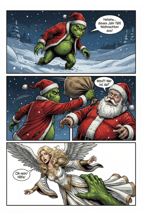 Wenn Santa und das Christkind weg sind, bekommt niemand seine Geschenke! Das wäre ein zu trauriges Weihnachten - 2
